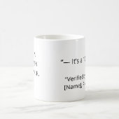 Funny Nurse Mug “High Pain Tolerance” Custom Name コーヒーマグカップ (中央)