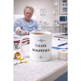 Funny Nurse Mug I Hate Hospitals Custom Name Gift コーヒーマグカップ