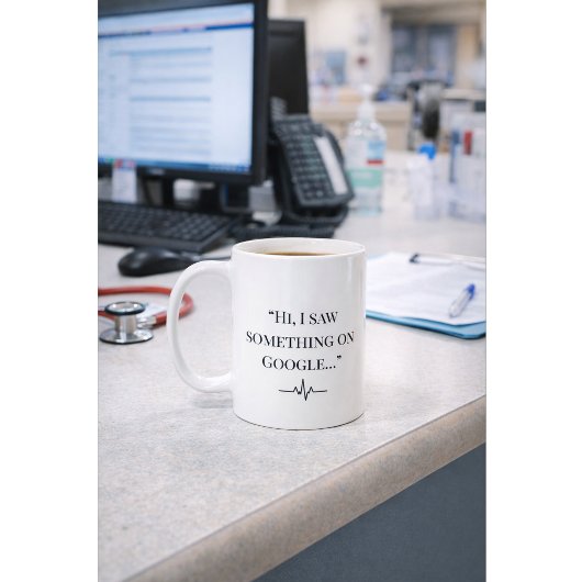 Funny Nurse Mug “I Saw It on Google” Custom Name コーヒーマグカップ