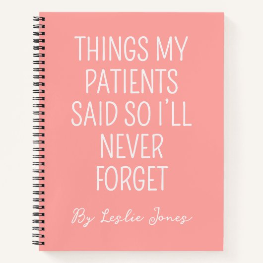 Funny Nurse Notebook Custom Journal for Nurse Gift ノートブック (正面)