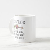 Funny Nurse Nursing Instructor Teacher Gift Idea コーヒーマグカップ (正面左)