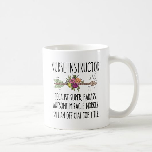 Funny Nurse Nursing Instructor Teacher Gift Idea コーヒーマグカップ (右)