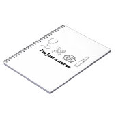 Funny Nurse Quote Minimal Medical Notebook ノートブック (左側)