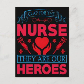 Funny Nurse T Shirt Designs for Healthcare Heroes シーズンポストカード