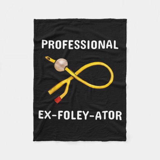 Funny Nurse Urology Crew T- Catheter Joke Student  フリースブランケット (正面)