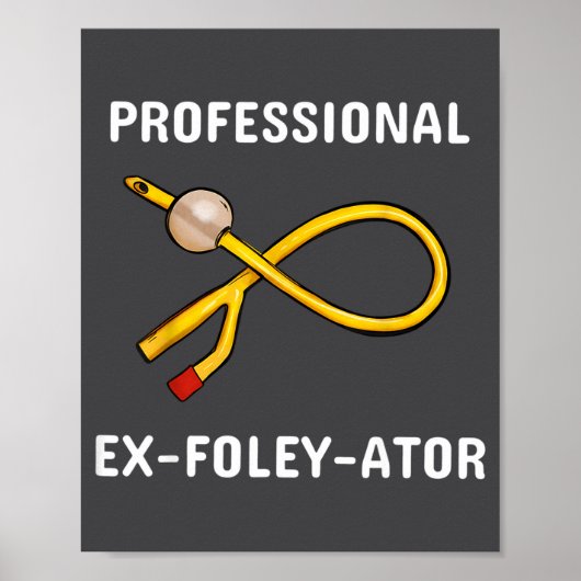 Funny Nurse Urology Crew T- Catheter Joke Student  ポスター (正面)