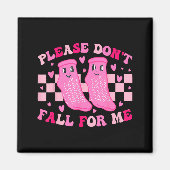 Funny Nurse Valentine Please Don't Fall For Me Rn マグネット (正面)