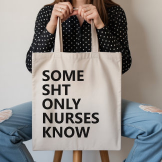 Funny Nursing CNA, RN, LPN Tote Bag Gift for Her トートバッグ
