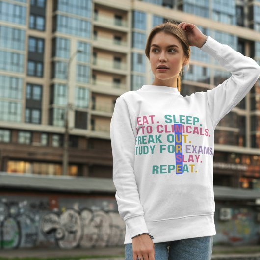 Funny Nursing School Shirt | Student Nurse Tee スウェットシャツ