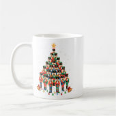 Funny Nutcracker Christmas Tree Xmas Men Women Kid コーヒーマグカップ (左)