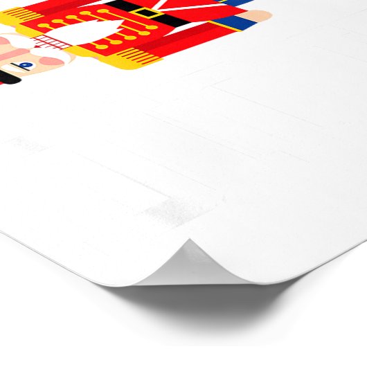 Funny Nutcracker Fritz Did It Clara Christmas Ball ポスター (角)