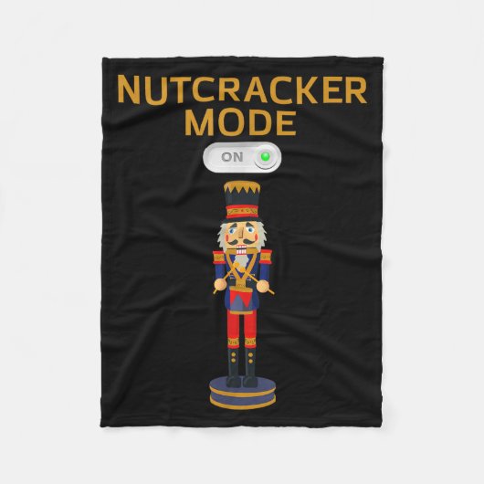 Funny Nutcracker Shirt Christmas Nutcracker Mode O フリースブランケット (正面)