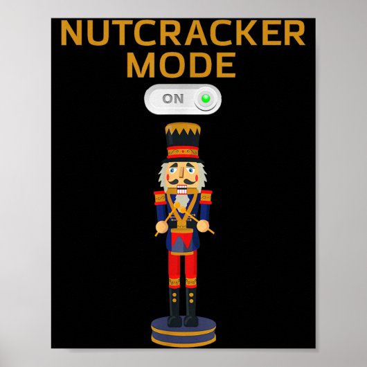Funny Nutcracker Shirt Christmas Nutcracker Mode O ポスター (正面)