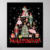 Funny Nutcracker Squad Christmas Tree 2024 Men Wom ポスター (正面)