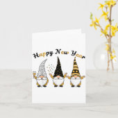 Funny Nye Gnome Shirts For Women, Happy New Year 2 カード (黄色い花)