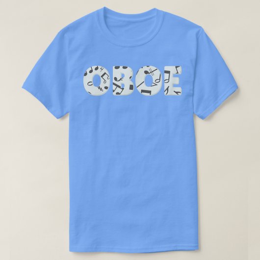 Funny Oboist Music Orchestra Cool Oboe Design882 Tシャツ (デザイン正面)