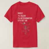 Funny Oboist Music Orchestra Skeleton Oboe Player  Tシャツ (デザイン正面)
