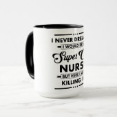 Funny Occupation/Profession Super Cool Nurse マグカップ (正面左)