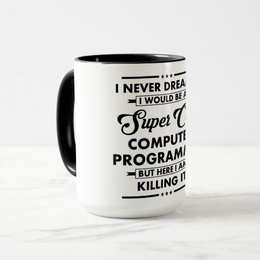 Funny Occupation/Profession Super Cool Programmer マグカップ (正面左)