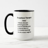 Funny Occupational Therapist Definition gifts  マグカップ (左)