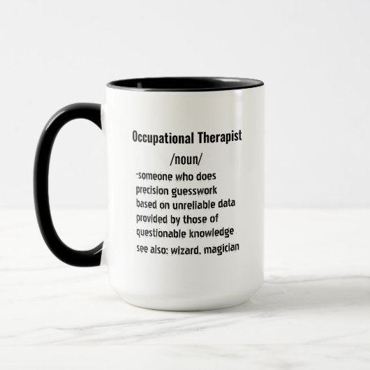 Funny Occupational Therapist Definition gifts  マグカップ (左)