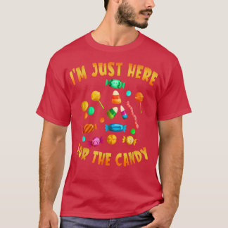 Funny October Party I'm Just Here For The Candy Ha Tシャツ