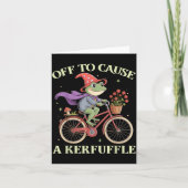 Funny Off To Cause A Kerfuffle Whimsical Wizard Fr カード (正面)