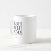 Funny Office Humor Straight Outta Patience Quote コーヒーマグカップ (正面左)