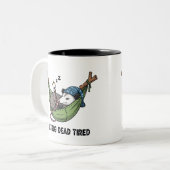 funny office humour oppossum  ツートーンマグカップ (正面左)