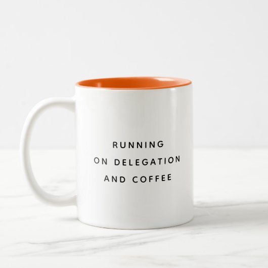 Funny Office Mug For Boss Coworker Manager Modern ツートーンマグカップ (左)