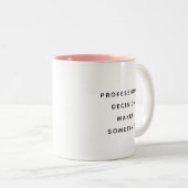 Funny Office Mug For Boss Coworker Manager Modern ツートーンマグカップ (正面右)