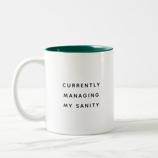 Funny Office Mug For Boss Coworker Manager Modern ツートーンマグカップ (左)