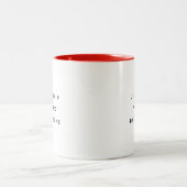 Funny Office Mug For Boss Coworker Manager Modern ツートーンマグカップ (中央)