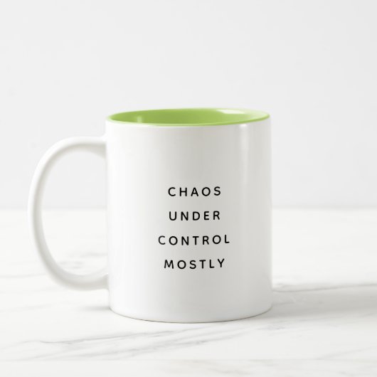 Funny Office Mug For Boss Coworker Manager Modern ツートーンマグカップ (左)
