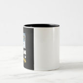 Funny Office Mug, My Brain Has Too Many Tabs Open ツートーンマグカップ (中央)