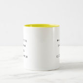 Funny Office Mug With Sarcastic Work Quotes Gifts  ツートーンマグカップ (中央)