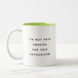 Funny Office Mug With Sarcastic Work Quotes Gifts  ツートーンマグカップ