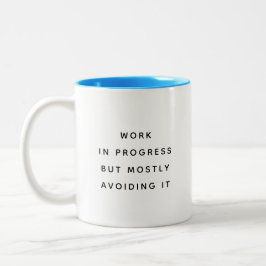 Funny Office Mug With Sarcastic Work Quotes Gifts  ツートーンマグカップ