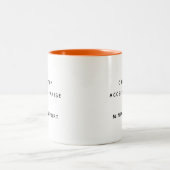 Funny Office Mug With Sarcastic Work Quotes Gifts  ツートーンマグカップ (中央)