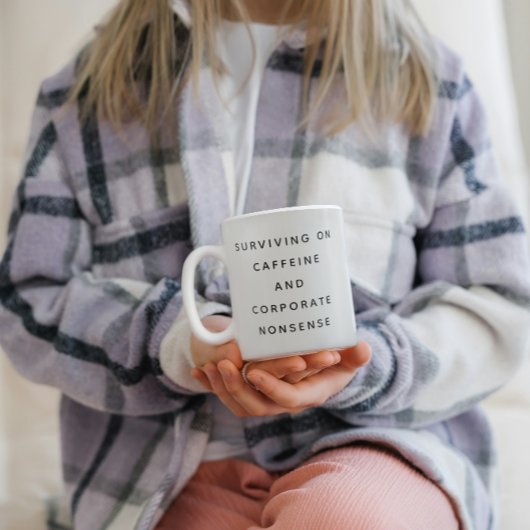 Funny Office Mug With Sarcastic Work Quotes Gifts ツートーンマグカップ