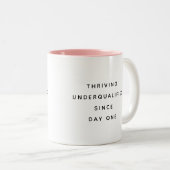 Funny Office Mug With Sarcastic Work Quotes Gifts ツートーンマグカップ (正面右)