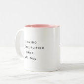 Funny Office Mug With Sarcastic Work Quotes Gifts ツートーンマグカップ (正面左)