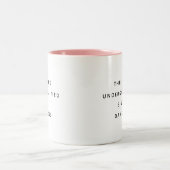 Funny Office Mug With Sarcastic Work Quotes Gifts ツートーンマグカップ (中央)