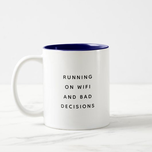 Funny Office Mug With Sarcastic Work Quotes Gifts  ツートーンマグカップ (左)