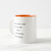 Funny Office Mug With Sarcastic Work Quotes Gifts ツートーンマグカップ (正面左)