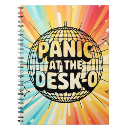 Funny Office Notebook-Panic at the Desk Disco Ball ノートブック