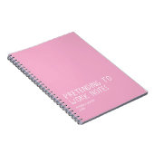 Funny Office Notebook, Pretending to Work Notes  ノートブック (右側)