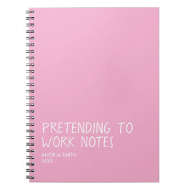 Funny Office Notebook, Pretending to Work Notes  ノートブック
