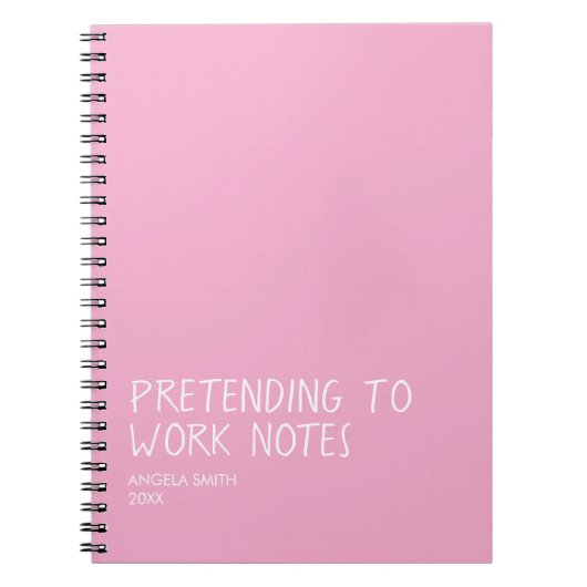 Funny Office Notebook, Pretending to Work Notes  ノートブック (正面)