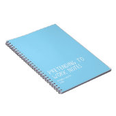 Funny Office Notebook, Pretending to Work Notes  ノートブック (右側)
